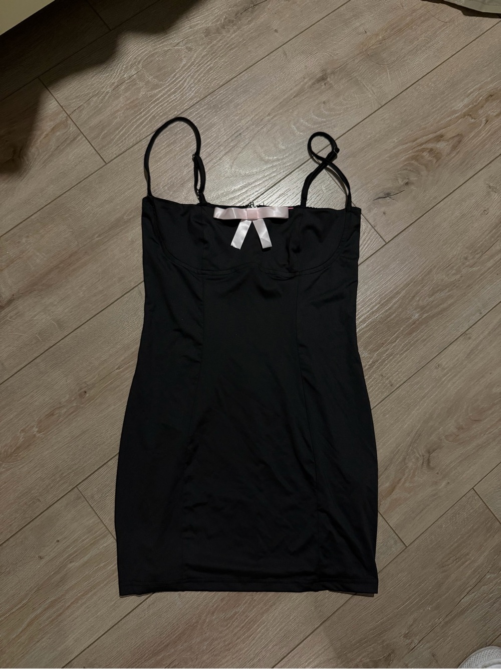 CaliFrenzy Mini Slip Dress in Black Like New (M)